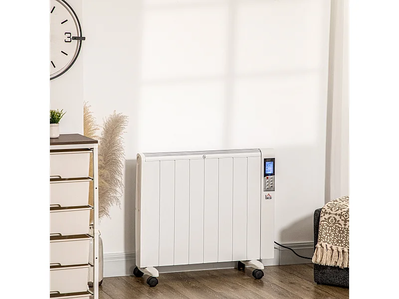 Stufetta elettrica 1000/2000w con timer impostazioni di calore