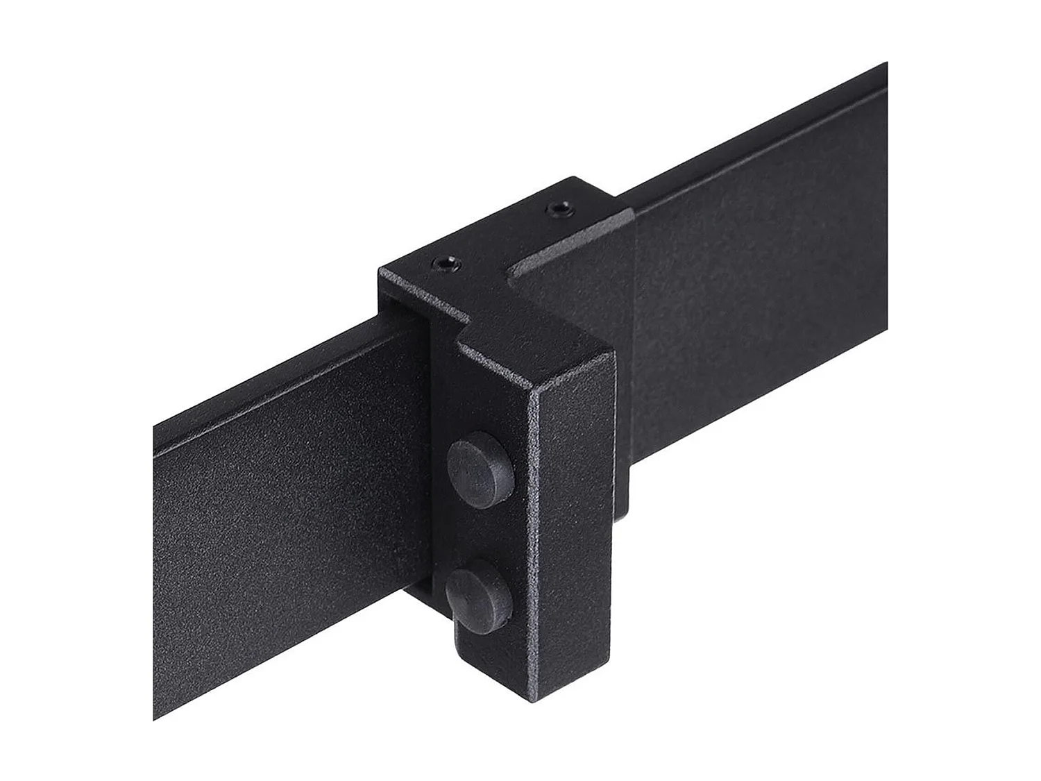 Kit per porta scorrevole stile country in acciaio nero