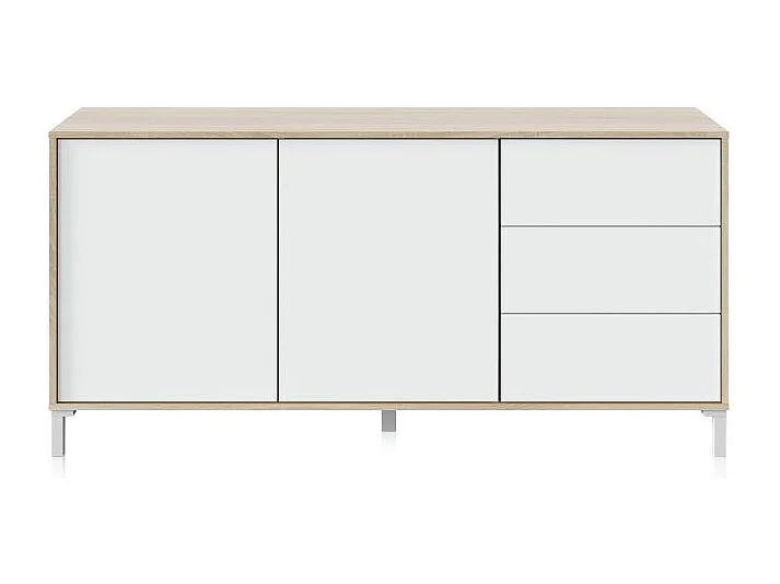 Aparador Lea Blanco Artik (Blanco Mate) - Roble Canadian