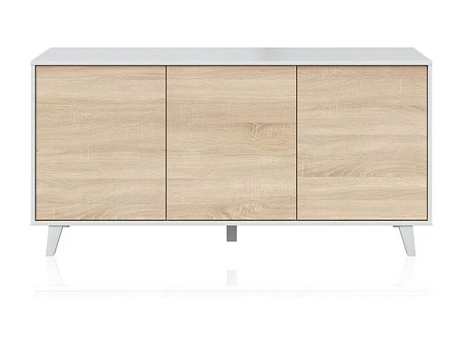 Aparador Niva Blanco Brillo - Roble Canadian