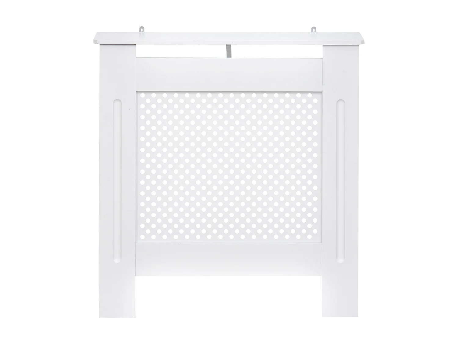 Copritermosifone a griglia moderno in mdf 78x82x19 cm bianco