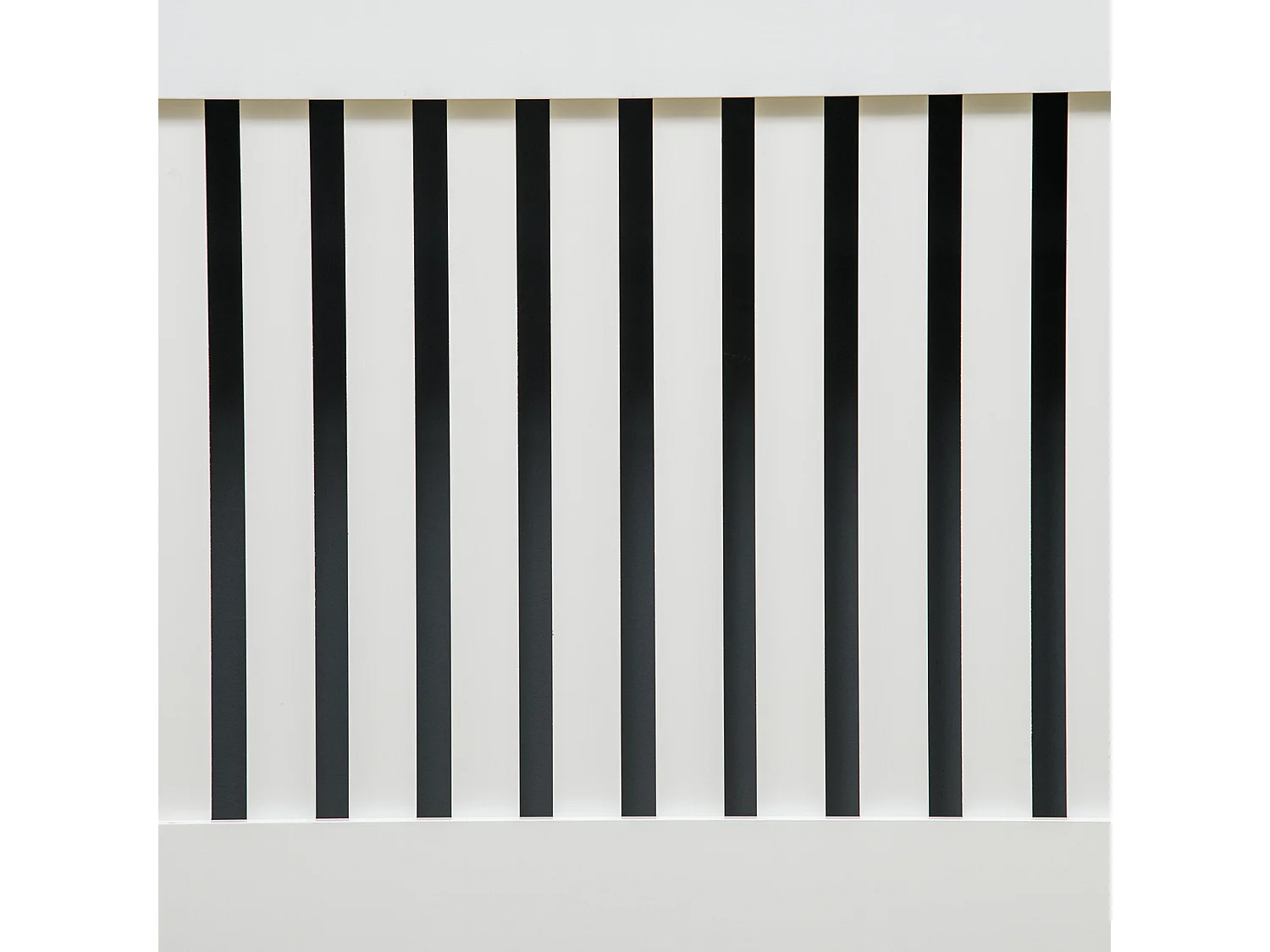 Copritermosifone a doghe in mdf 172x19x81 cm bianco