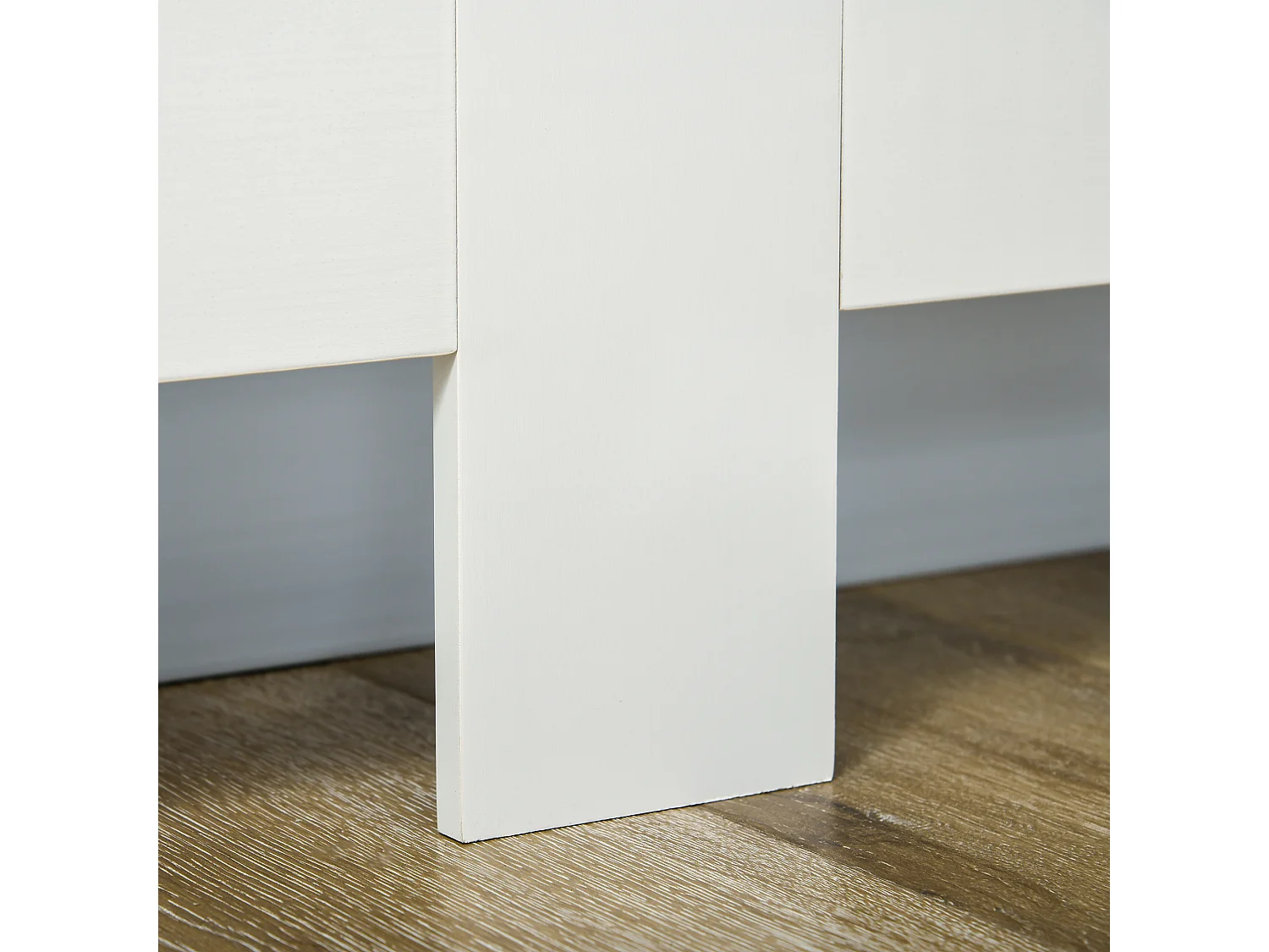 Copritermosifone a doghe in mdf 172x19x81 cm bianco