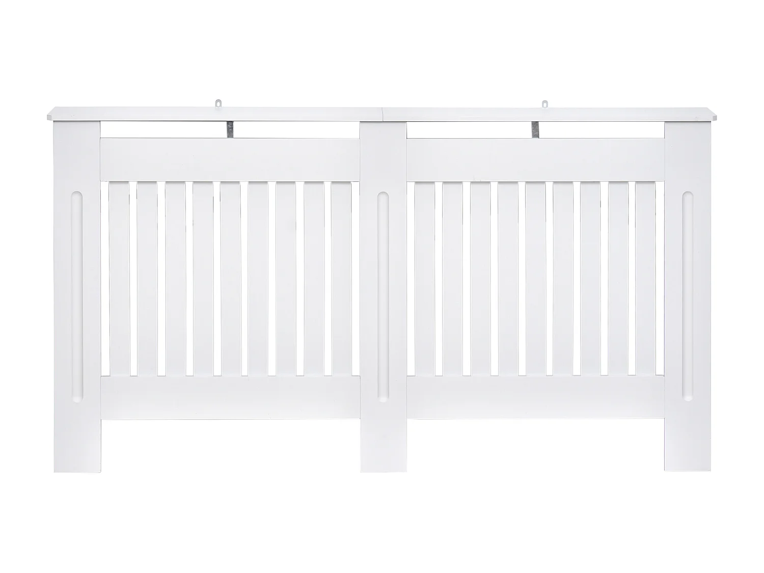 Copritermosifone a doghe in mdf 152x19x81 cm bianco