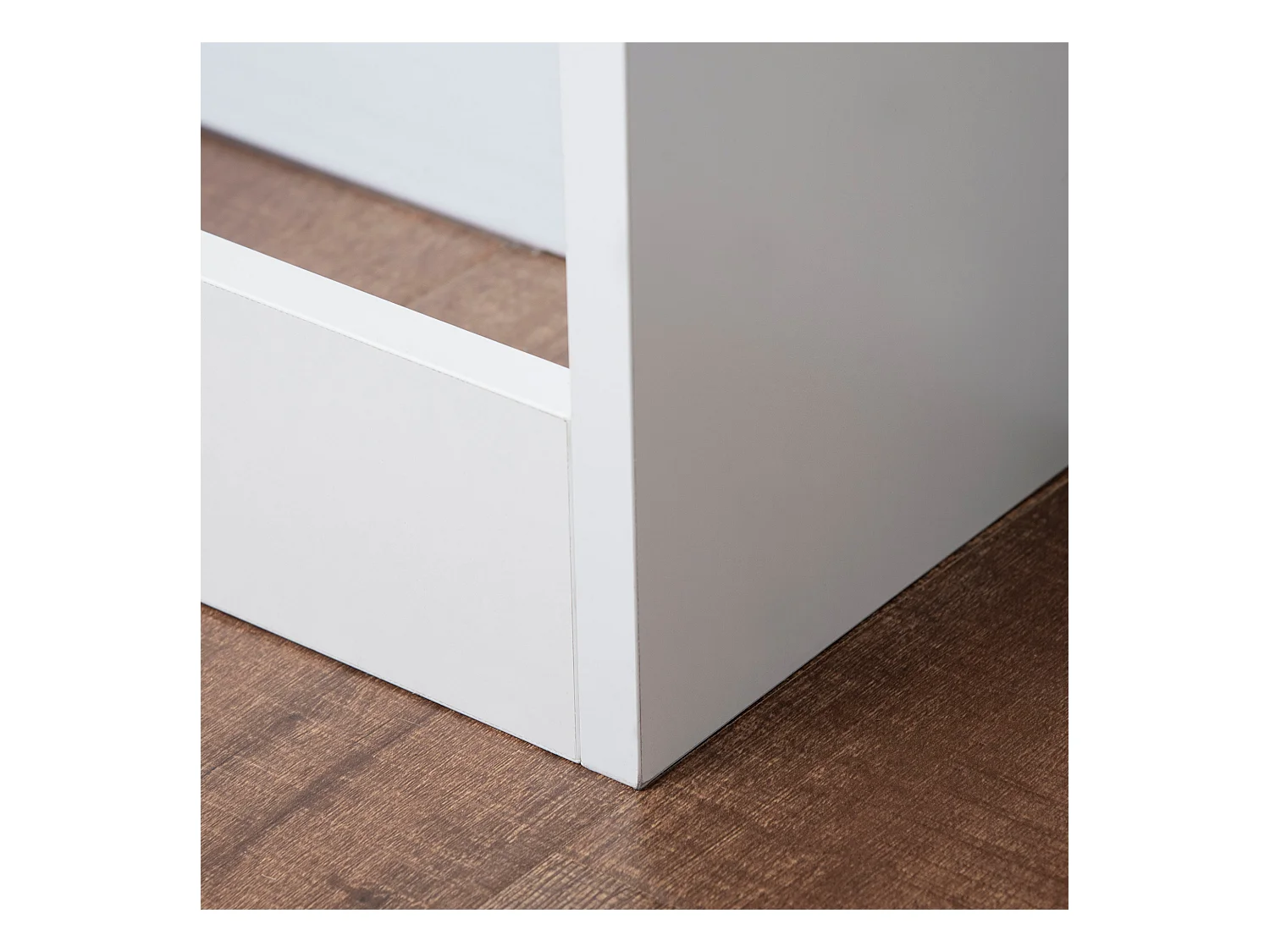 Copritermosifone a doghe per la casa in mdf e acciaio bianco