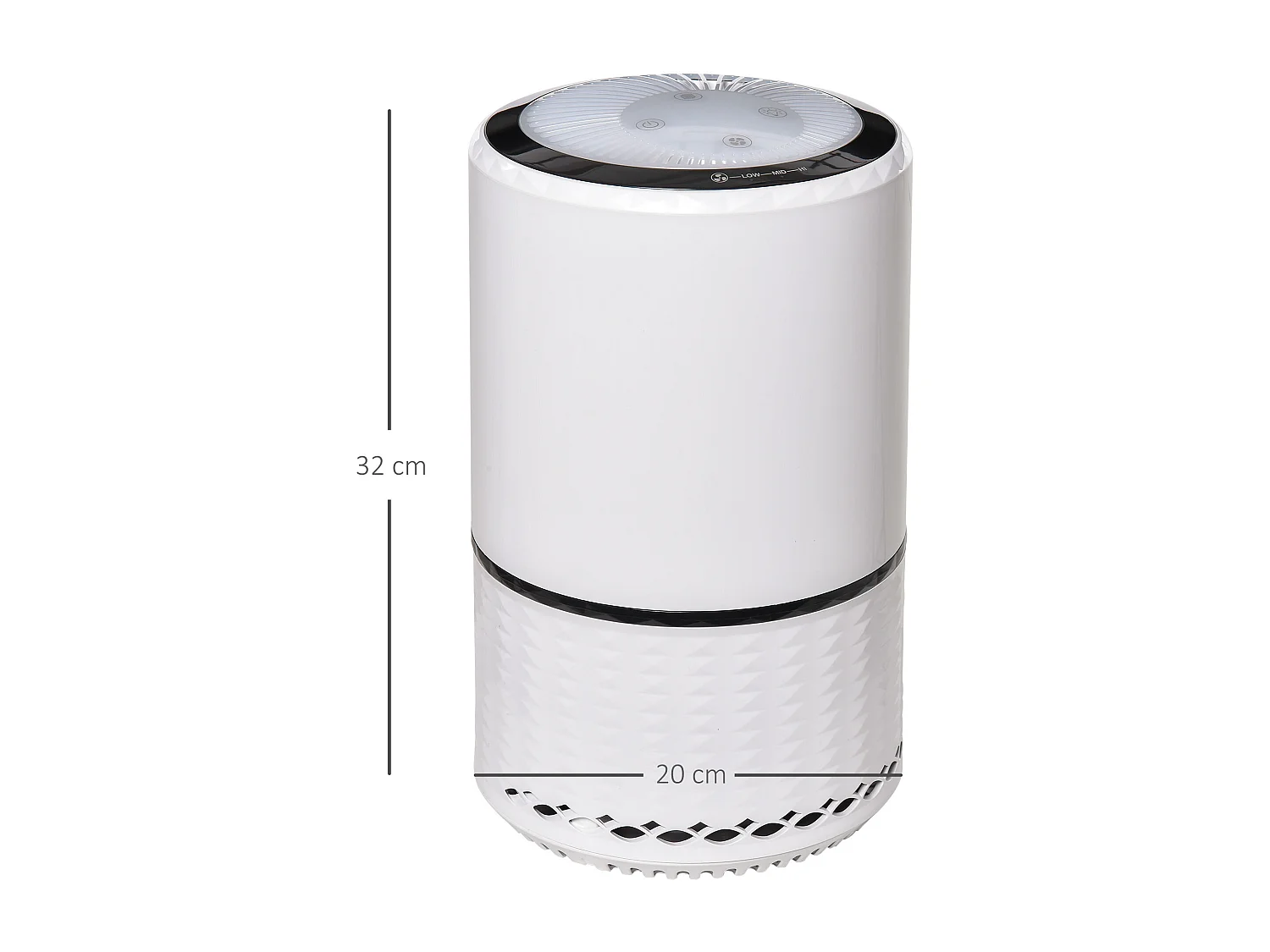 Purificatore d'Aria con filtro HEPA carbone attivo 3 velocità