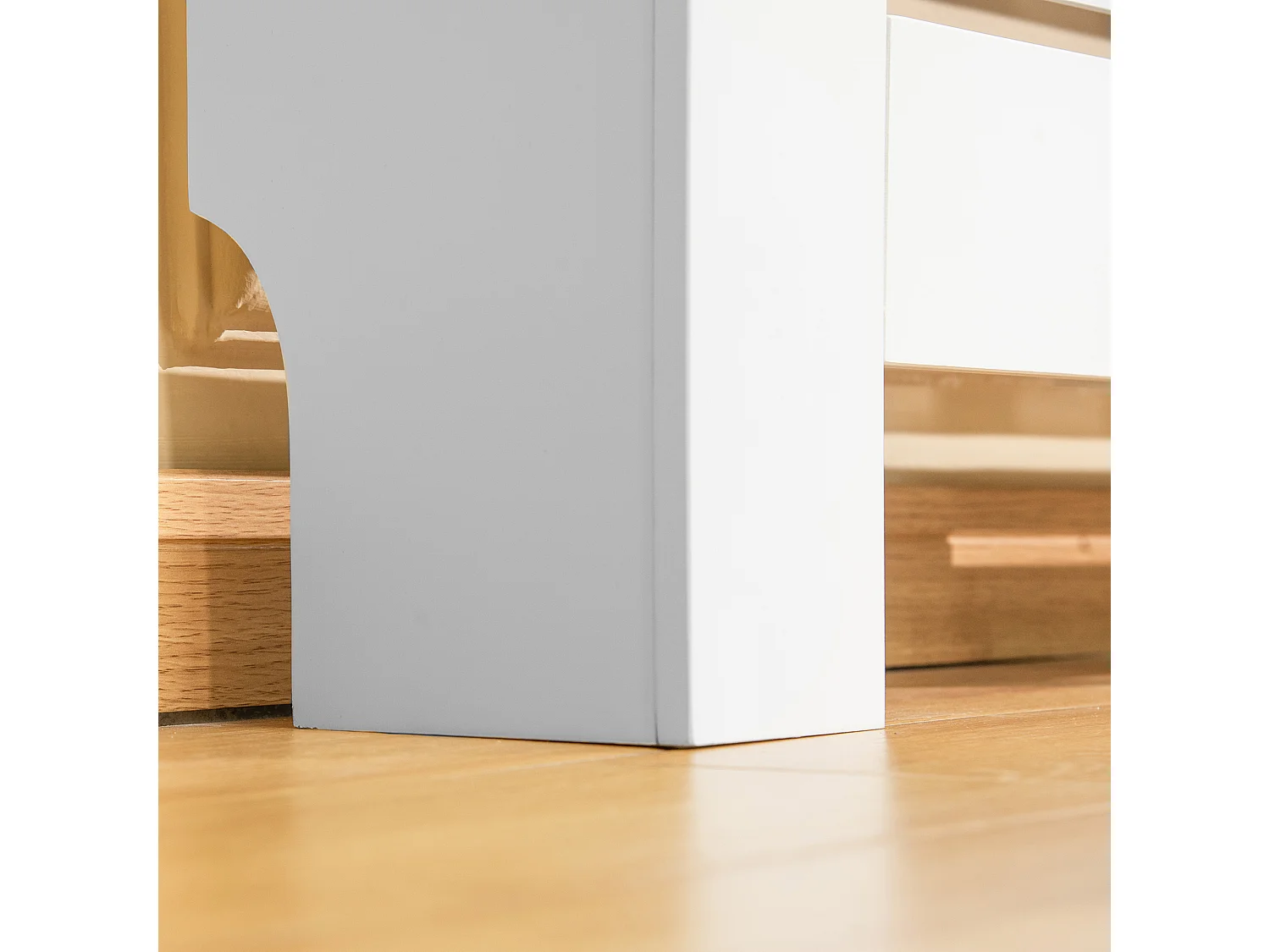 Copricalorifero larghezza regolabile e mensola in mdf e legno