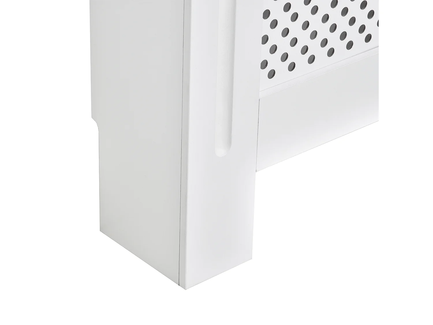 Copritermosifone a griglia in mdf 111.5x82x19 cm bianco