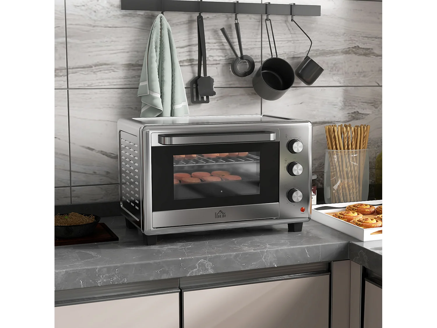 Fornetto elettrico con 3 funzioni temperatura regolabile e timer