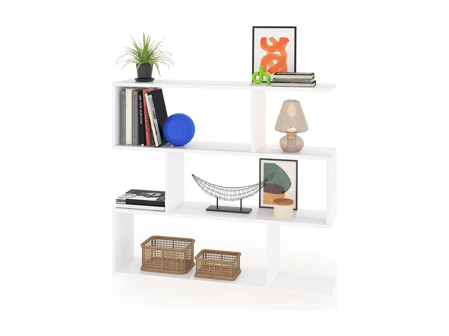 Estantería Zoe Low Blanco Brillo