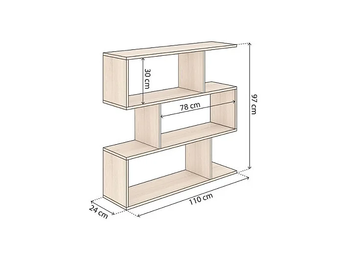 Estantería Zoe Low Roble Canadian