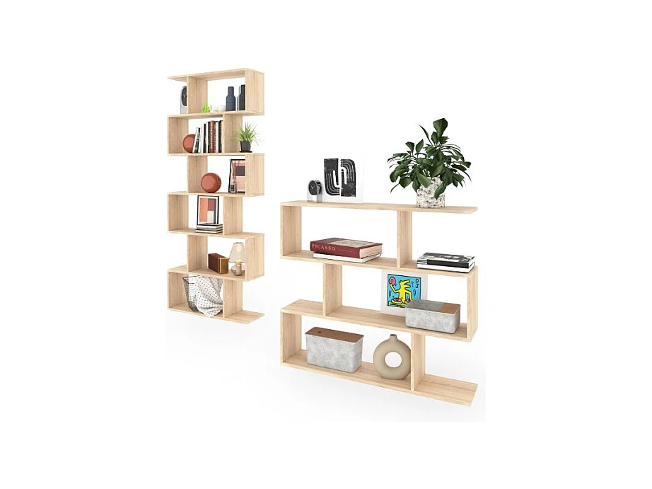 Pack estanterías Zoe Roble Canadian