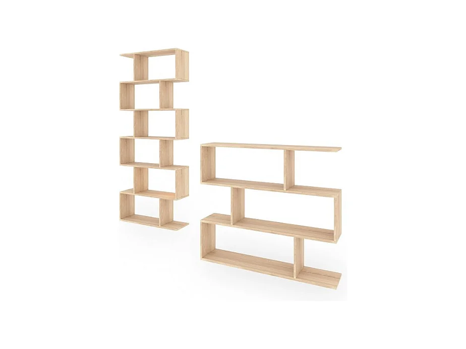 Pack estanterías Zoe Roble Canadian