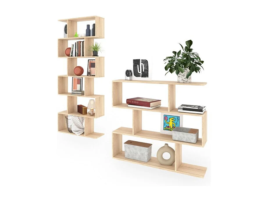 Pack estanterías Zoe Roble Canadian