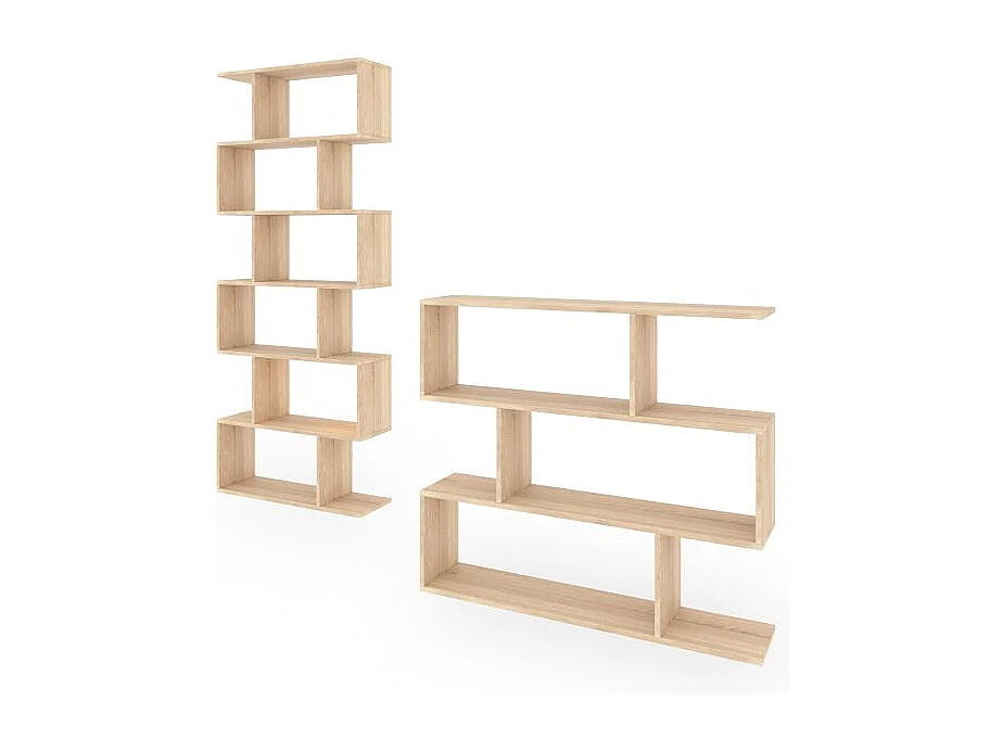 Pack estanterías Zoe Roble Canadian