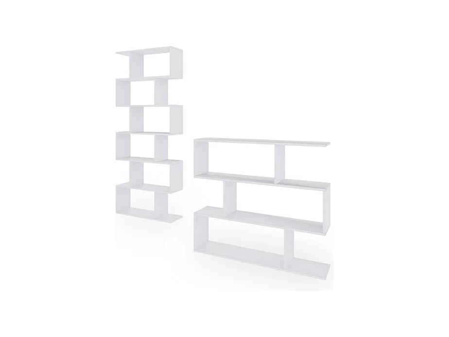 Pack estanterías Zoe Blanco Brillo