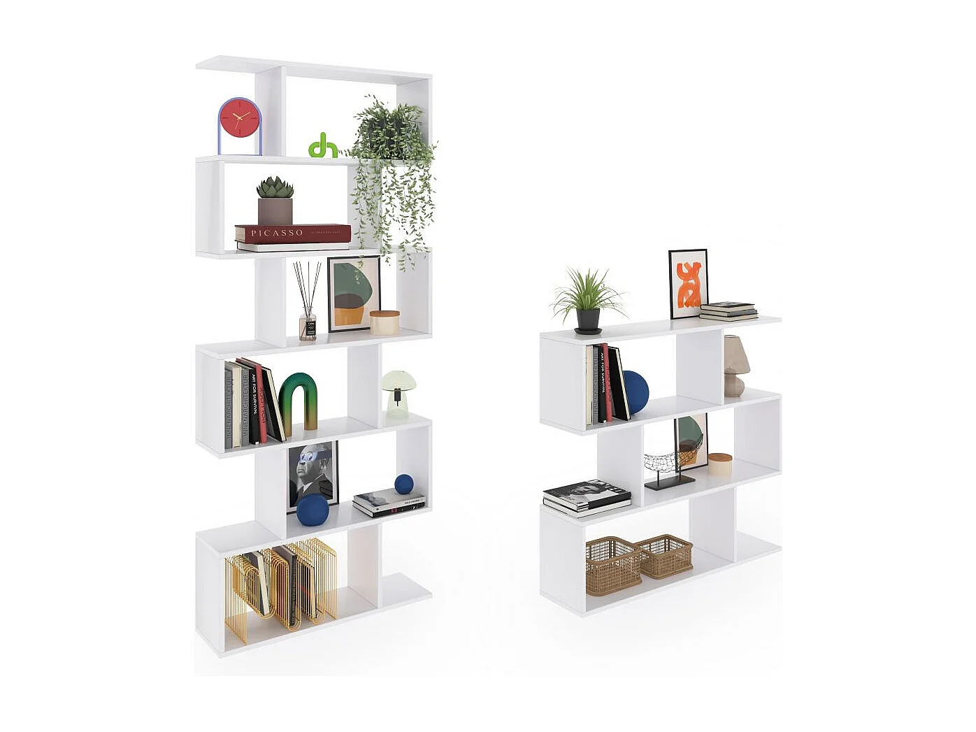 Pack estanterías Zoe Blanco Brillo