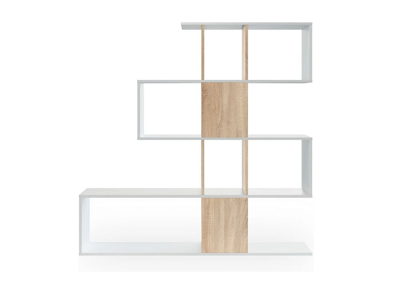Estantes Domi Blanco Artik (Blanco Mate) - Roble Canadian