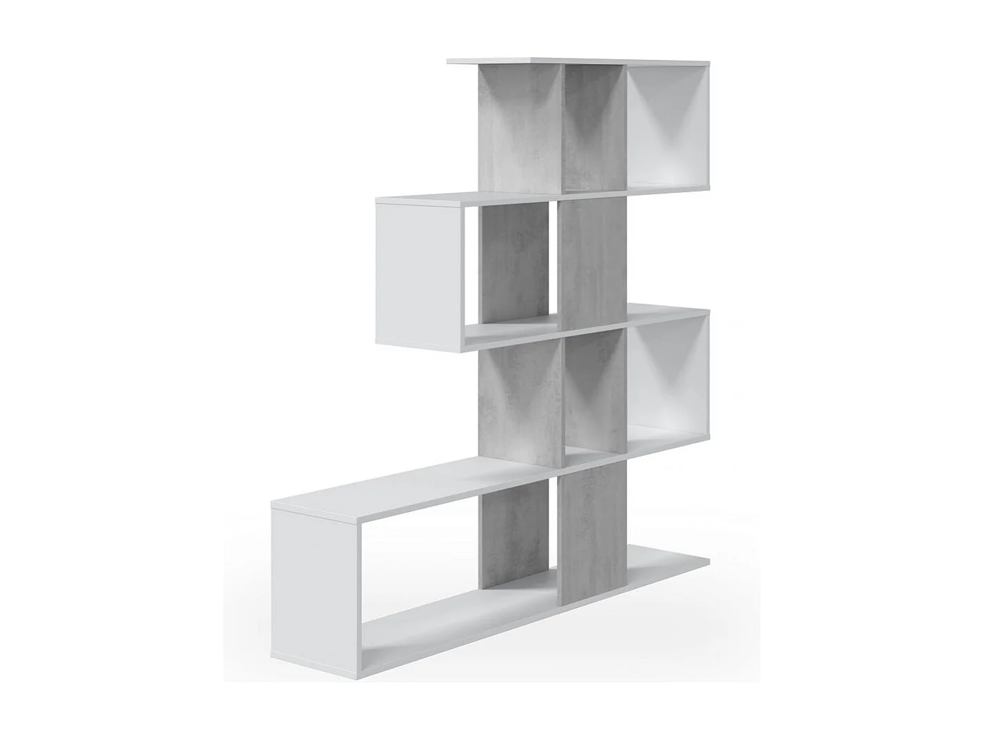Estantes Domi Blanco Artik (Blanco Mate) - Gris Cemento