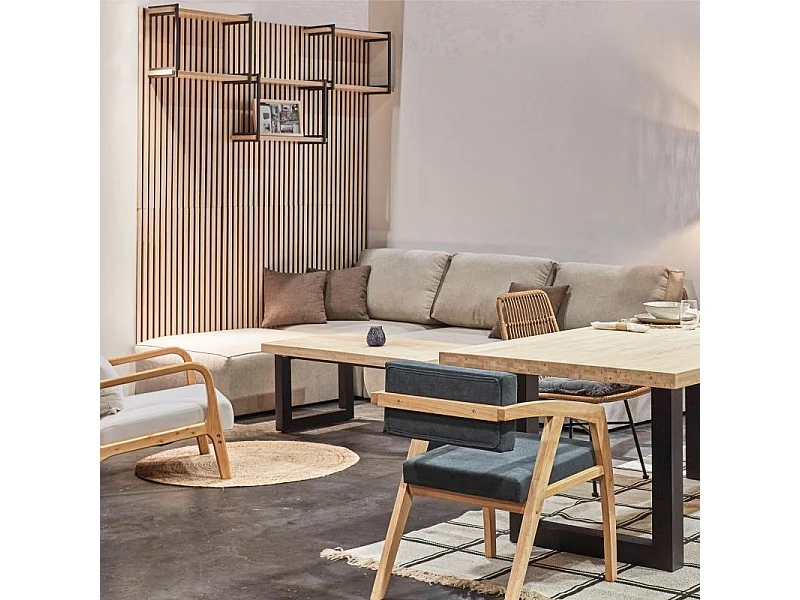 Pack 2 paneles acústicos Noiseless 120 Negro - Roble