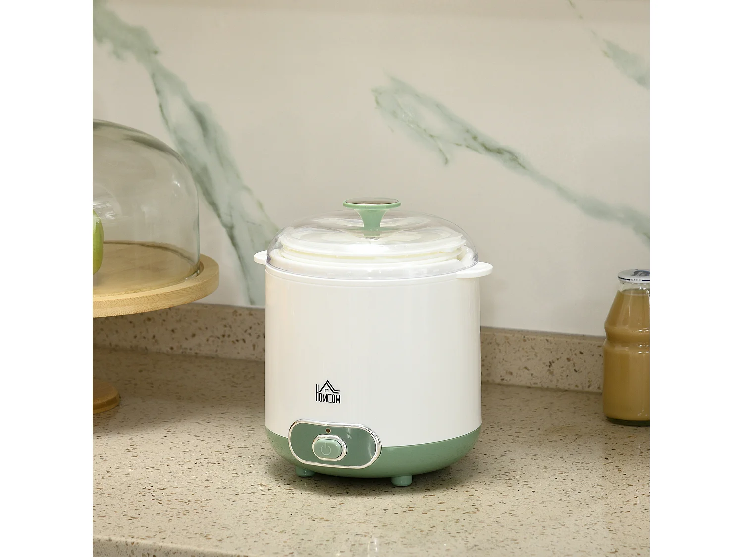 Yogurtiera 20w da 1.5l con 2 vasetti e colino in plastica