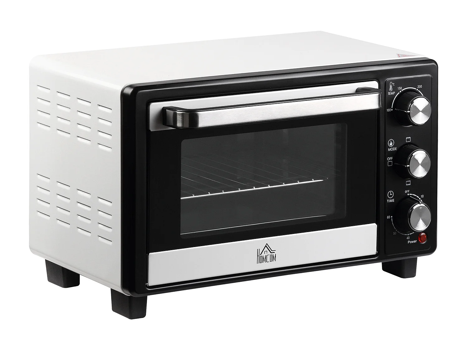 Fornetto elettrico temperatura regolabile 3 metodi di cottura bianco