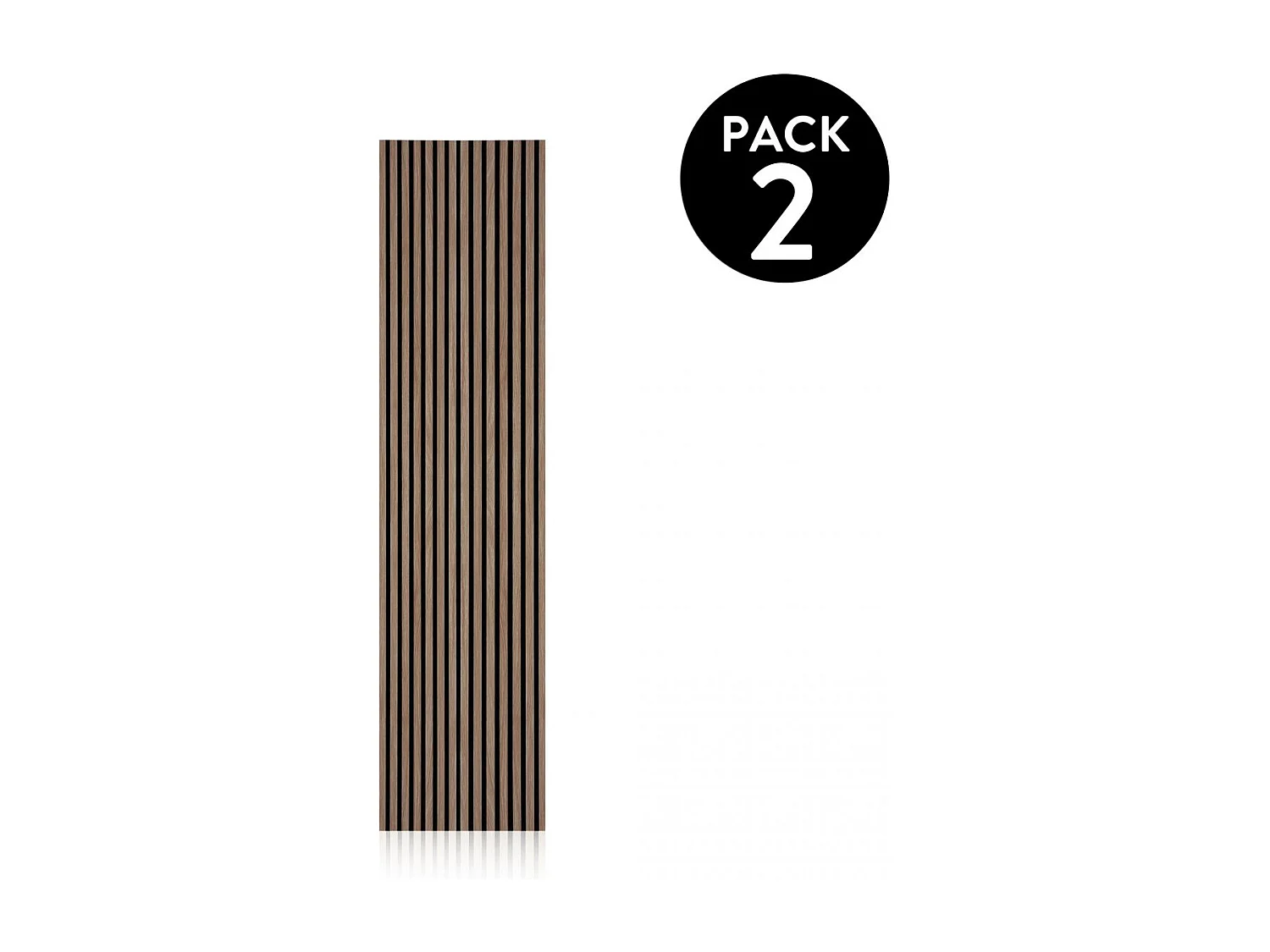 Pack 2 panele acútico Noiele 240 Roble Honey - Negro