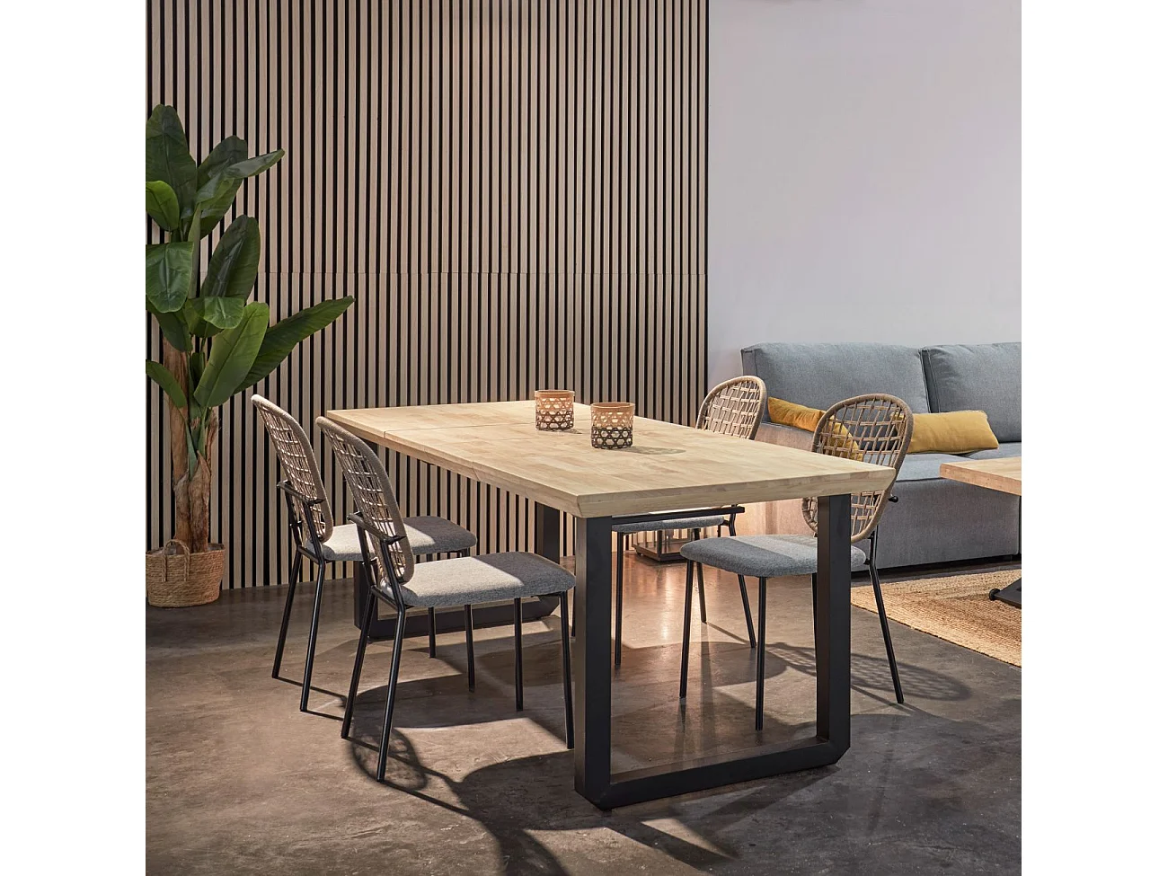 Pack 2 panele acútico Noiele 240 Roble Honey - Negro