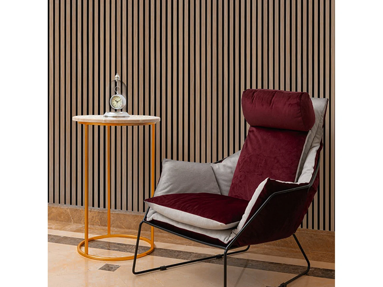 Pack 2 panele acútico Noiele 240 Roble Honey - Negro