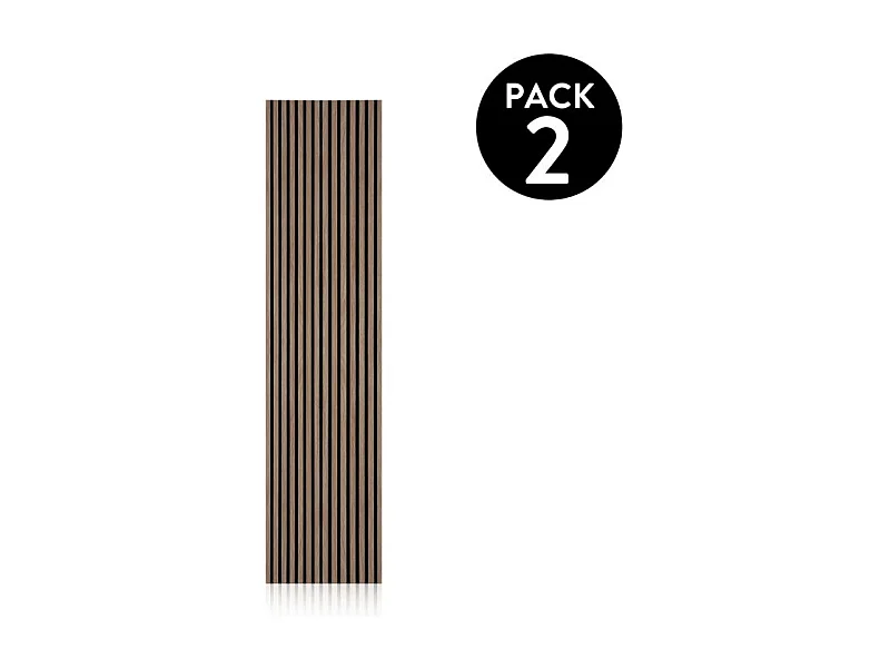 Pack 2 paneles acústicos Noiseless 240 Roble Honey - Negro