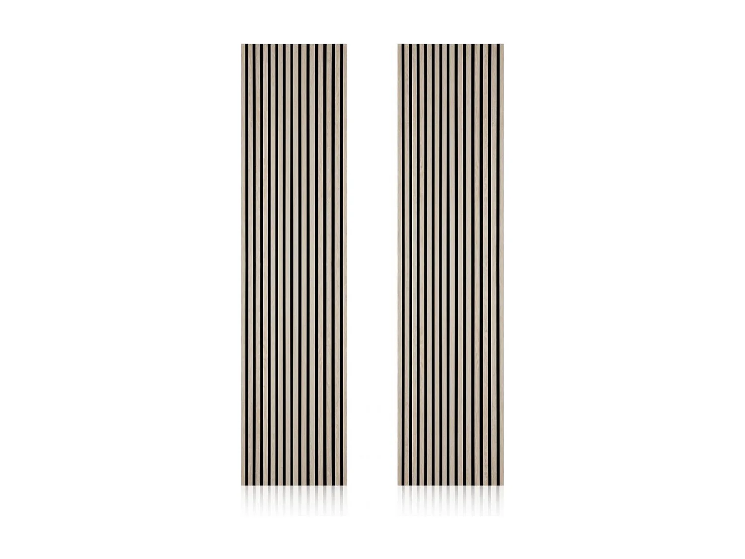 Pack 2 panele acútico Noiele 240 Negro - Roble