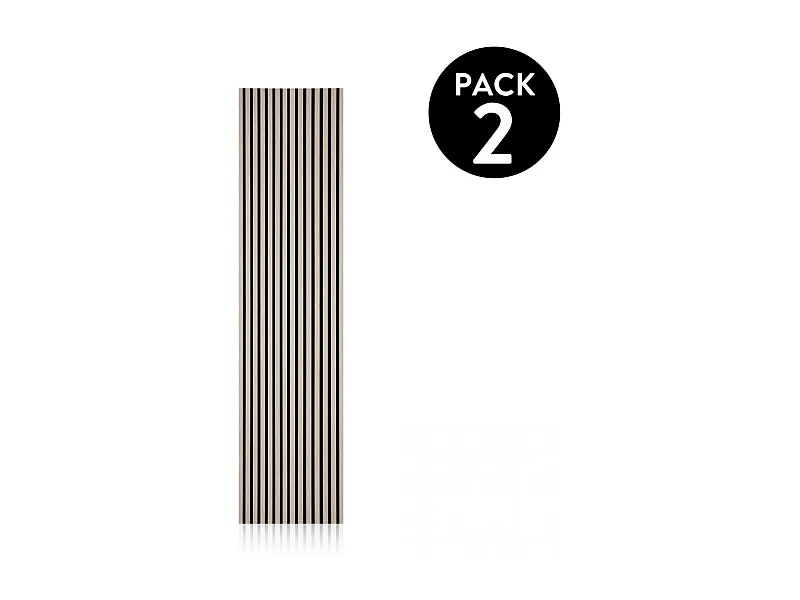 Pack 2 paneles acústicos Noiseless 240 Negro - Roble