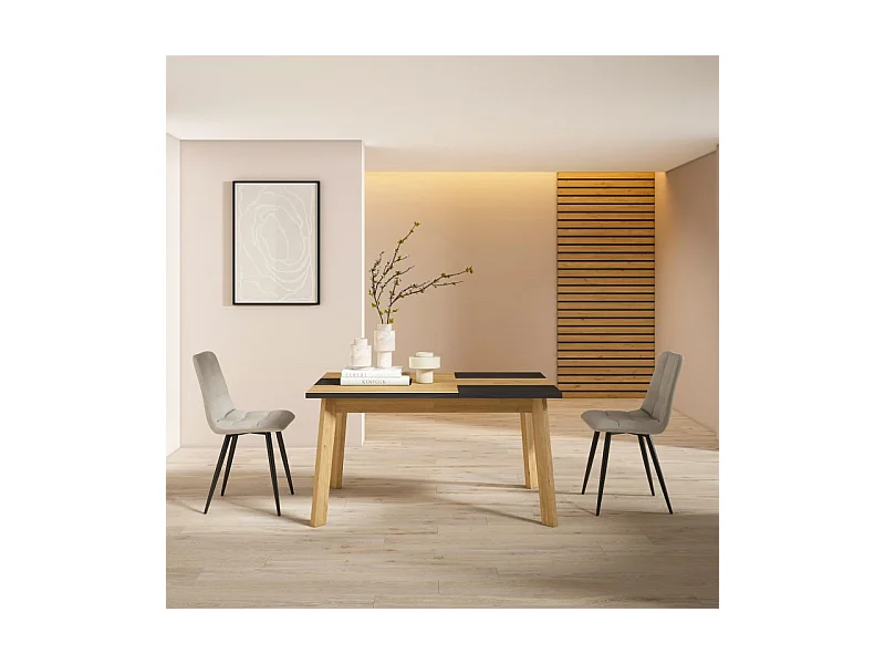 Mesa de comedor Naira 140 Roble Negro Roble