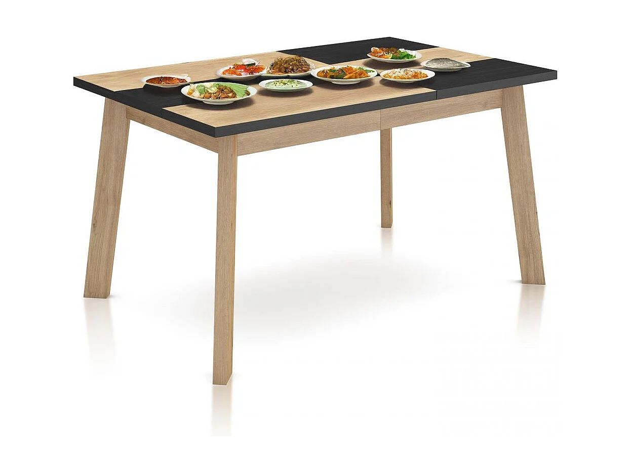 Mesa de comedor Naira 140 Roble Negro Roble