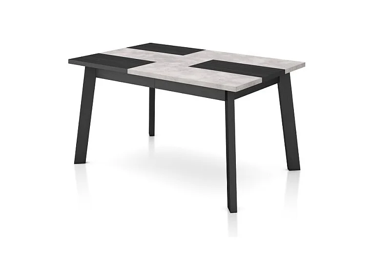 Mesa de comedor Naira 140 Negro Cemento Negro