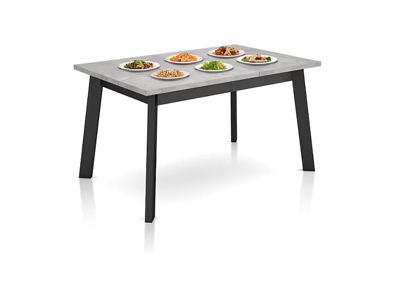 Mesa de comedor Naira 140 Cemento Negro