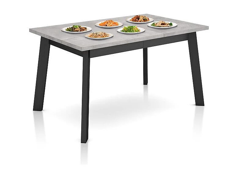 Mesa de comedor Naira 140 Cemento Negro