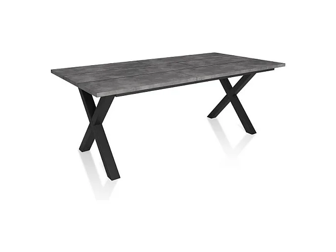 Mesa de comedor Oana 200 Cemento Negro