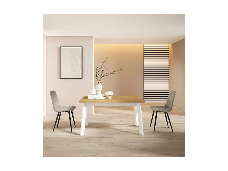 Mesa de comedor Naira 140 Roble Blanco