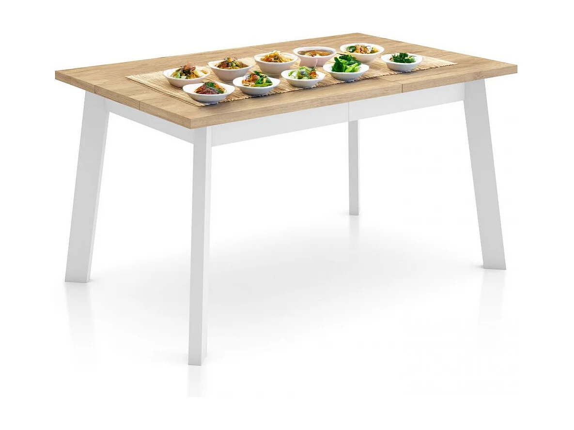 Mesa de comedor Naira 140 Roble Blanco