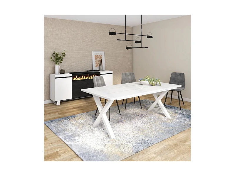 Mesa de comedor Oana 200 Blanco