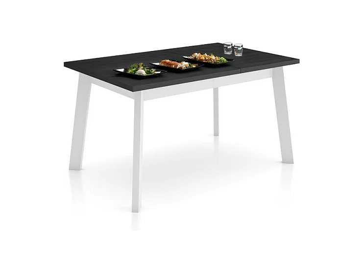 Mesa de comedor Naira 140 Negro Blanco