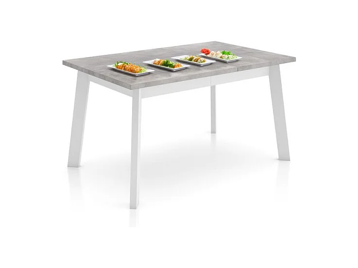 Mesa de comedor Naira 140 Cemento Blanco