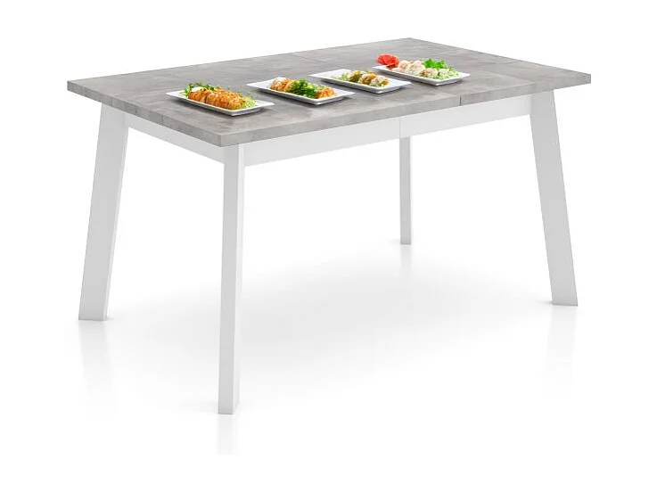 Mesa de comedor Naira 140 Cemento Blanco