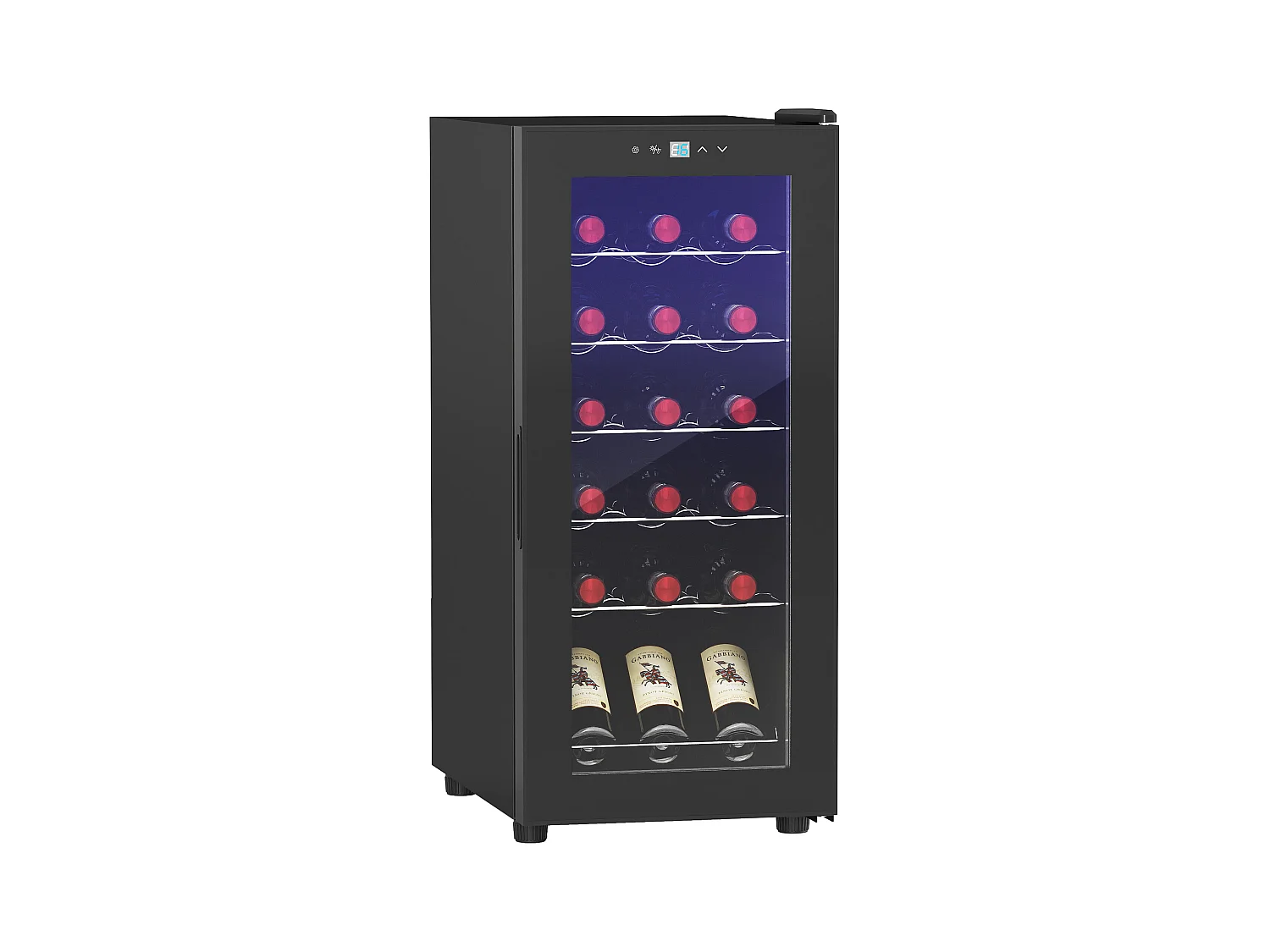 Cantinetta frigo per 18 bottiglie con display touch e luce led