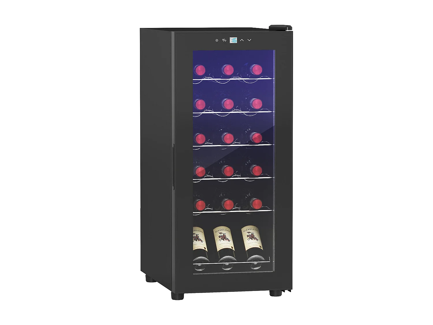 Cantinetta frigo per 18 bottiglie con display touch e luce led