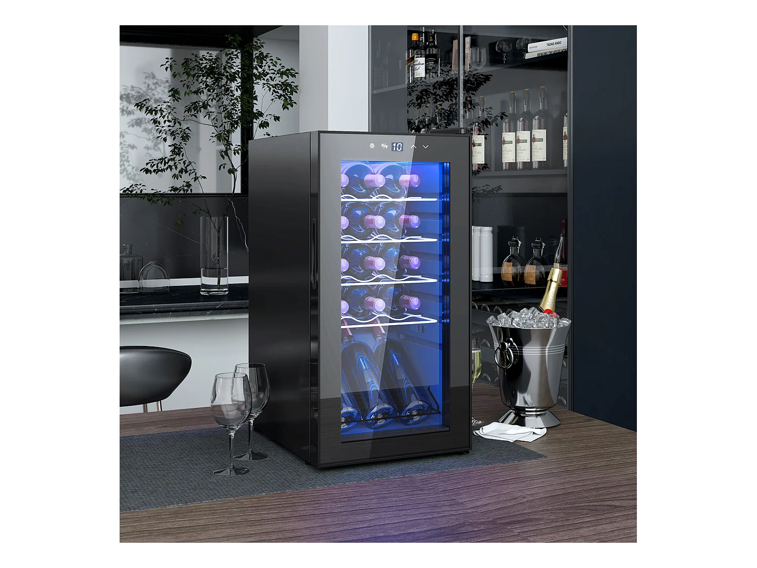 Cantinetta frigo per 15 bottiglie con controllo della temperatura