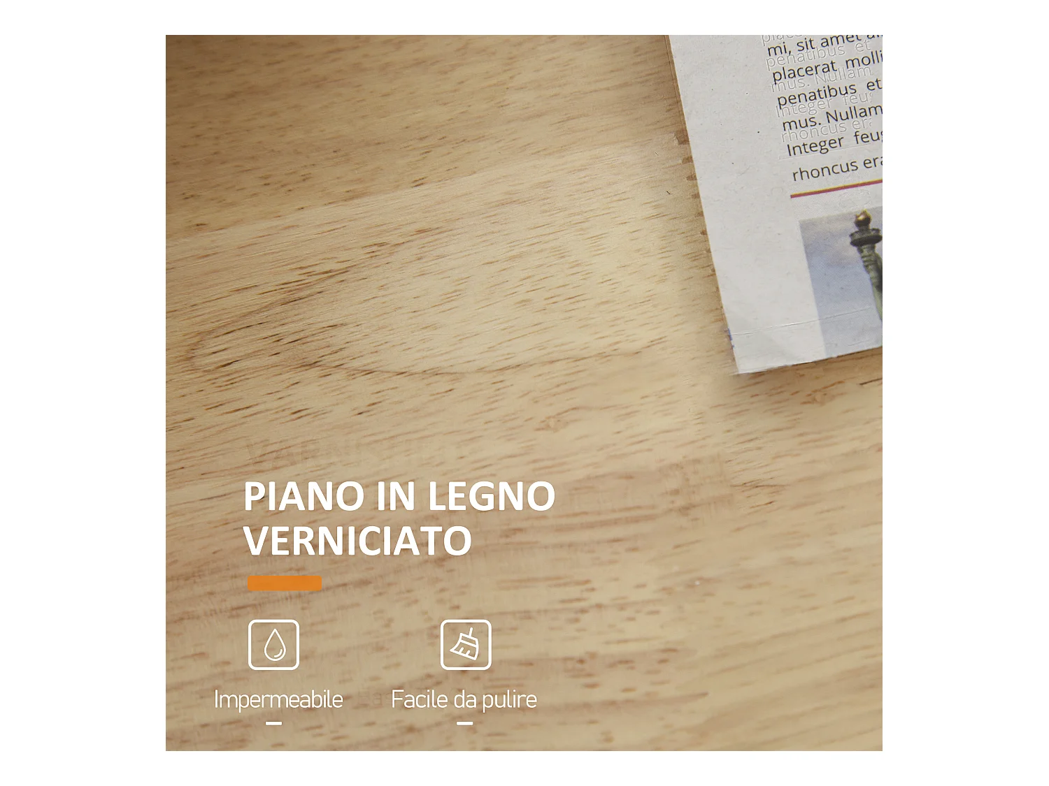 Carrello da cucina a 3 livelli portaoggetti salvaspazio legno