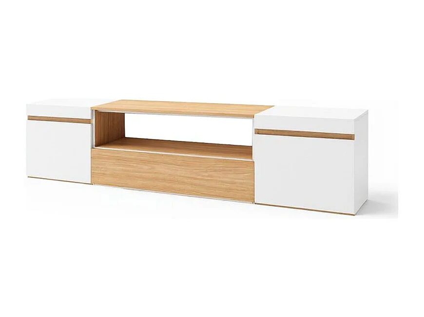 Mueble TV Kavos Roble Arena- Blanco