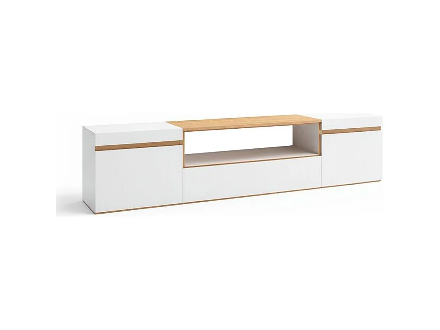 Mueble TV Kavos Blanco - Roble Arena